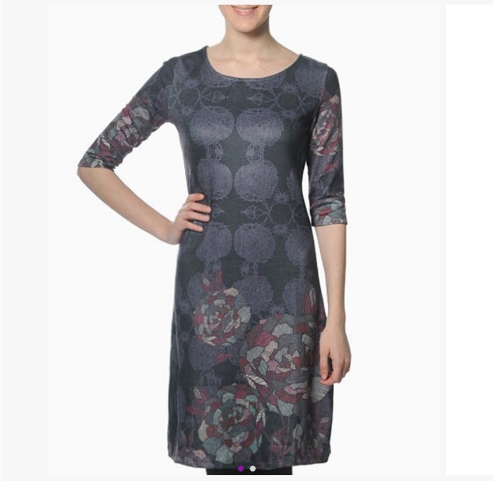 Purple and grey dasha SMASH midi dress size L